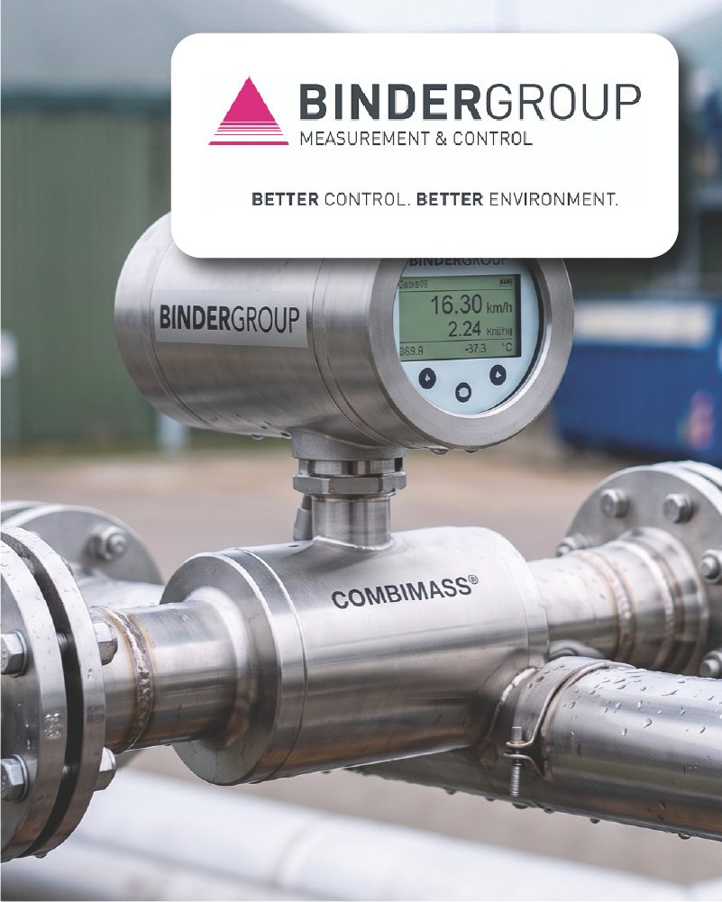 Binder Engineering GmbH (Binder Group) German technology provider specializing in thermal mass flow meters and gas analysis solutions for accurate gas measurement, process optimization, and energy efficiency.